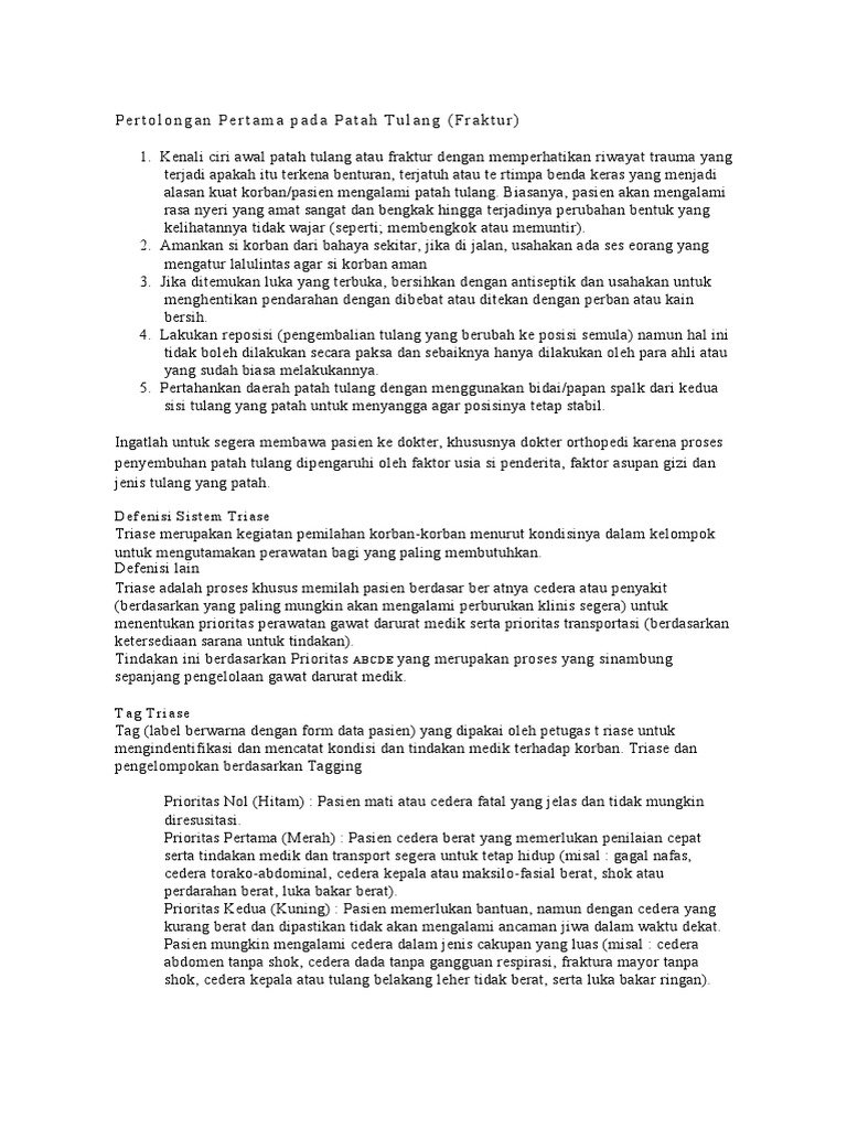 Panduan Cepat Perawatan Tulang Patah dengan Gips