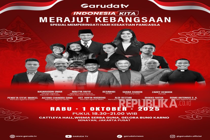 Peringati Hari Kesaktian Pancasila, Garuda TV Hadirkan \”Indonesia Kita Spesial: Merajut Kebangsaan\”