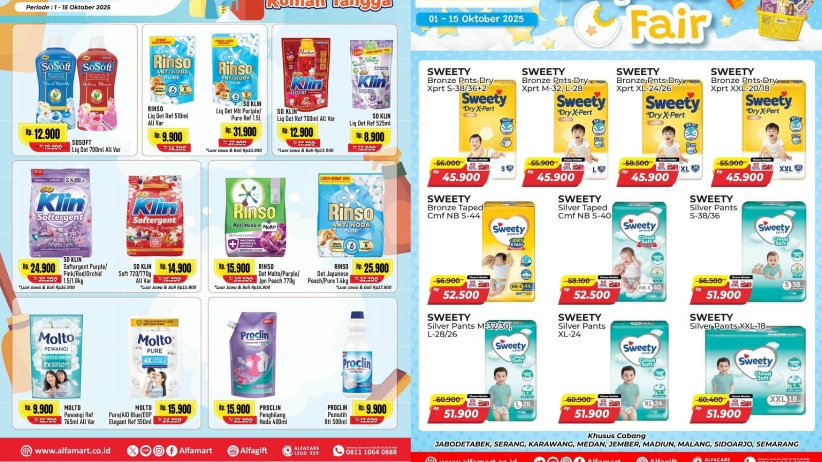 Promo Alfamart 12-15 Oktober 2025: Tepung Roti Mama Suka Rp8.100, Mama Lemon Rp11.900