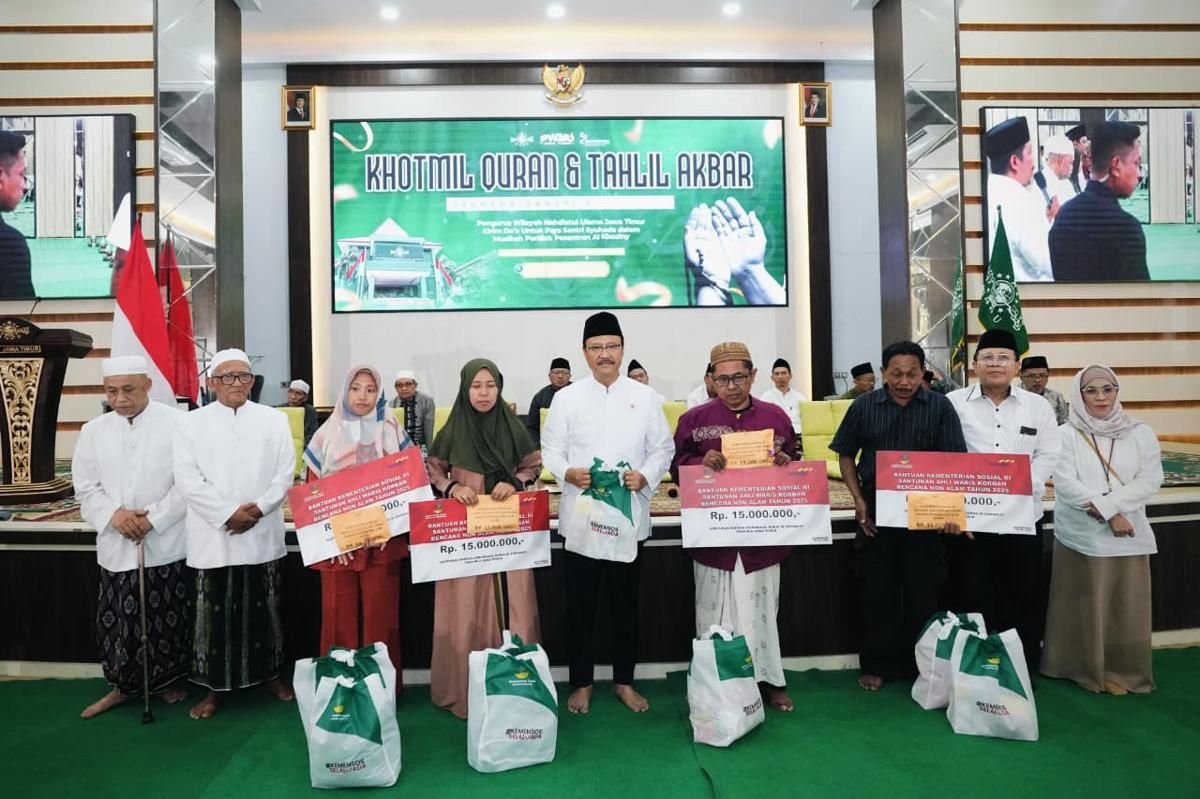 Kemensos Beri Bantuan Rp15 Juta untuk Korban Longsor Ponpes Al Khoziny