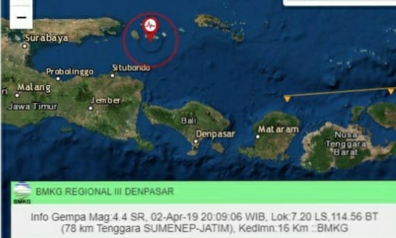 Gempa Terus Guncang Pulau Sapudi dan Sumenep Jawa Timur