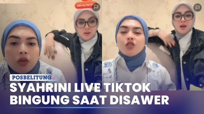Pertama Live TikTok, Syahrini Bingung dan Panik Dapat Gift