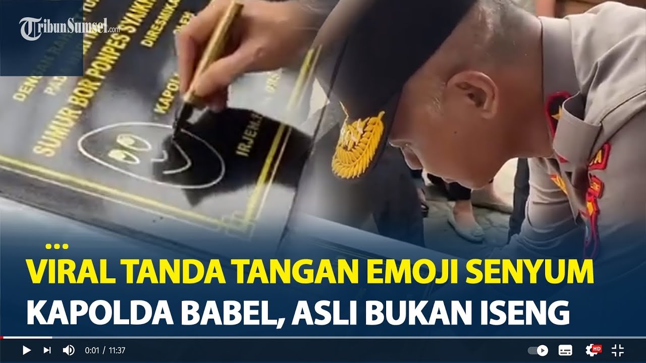Makna Emoji Senyum di Tanda Tangan Mantan Kapolda Babel Irjen Hendro Pandowo: Itu Asli