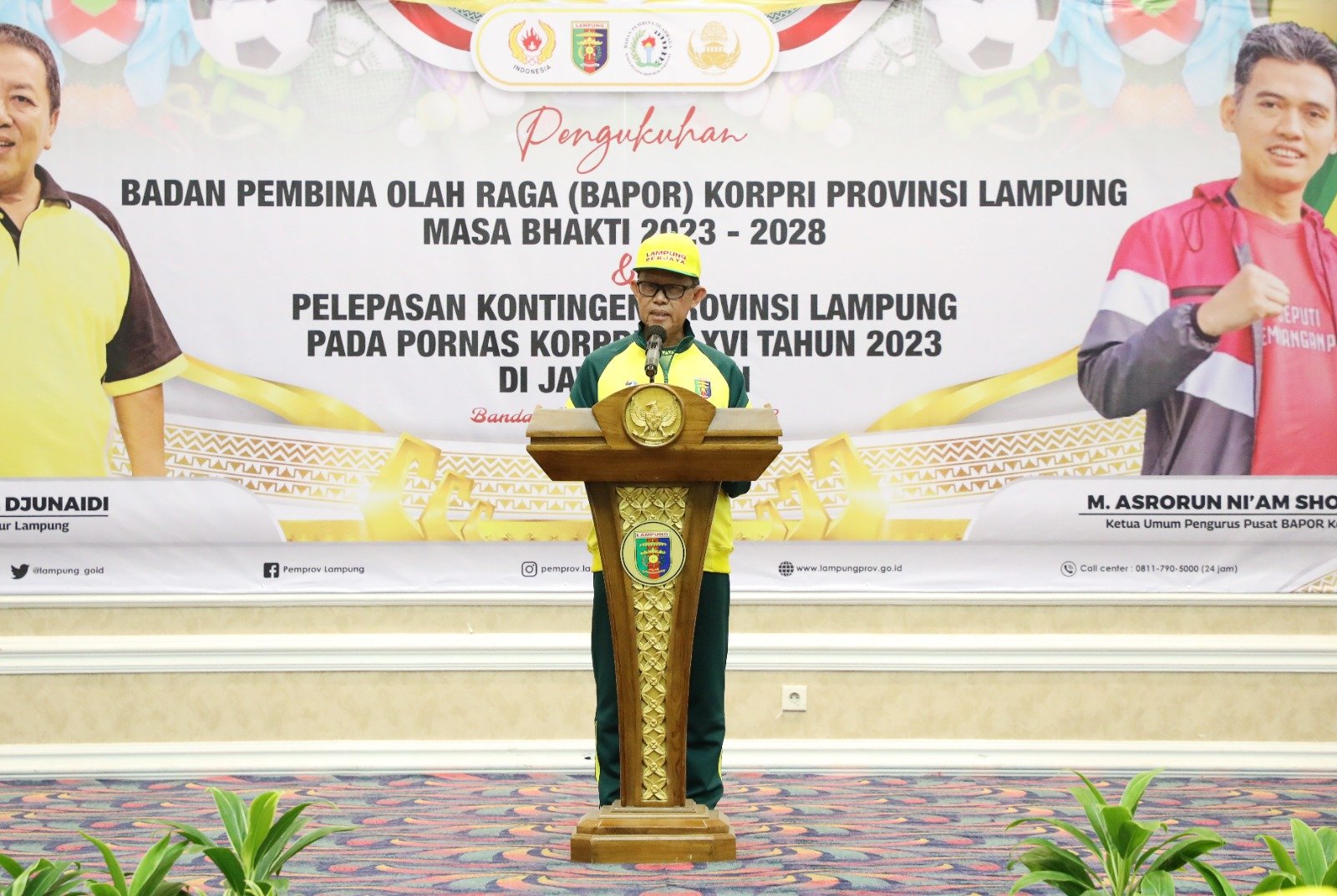 Sekda Lampung Utara Ikuti Korpri Run di Pembukaan Pornas Korpri XVII Palembang